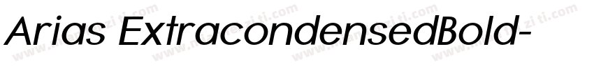 Arias ExtracondensedBold字体转换